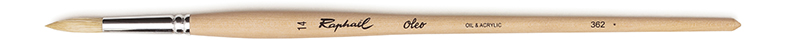 Image of Svinborstpensel Raphael OLEO ROUND brush - Size 14 (10F) 362014 3046450036272