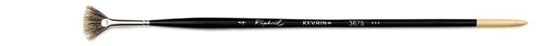 Image of Naturhårspensel Raphael KEVRIN+ FAN brush, badger hair - Size 4 (5F) 3675004 3046450036722