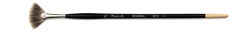 Image of Naturhårspensel Raphael KEVRIN+ FAN brush, badger hair - Size 10 (5F) 3675010 3046450036753