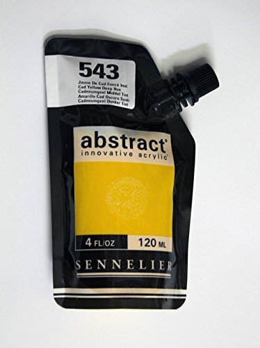 Image of Akrylfärg Sennelier Abstract 120ml Cad. Yellow Deep Hue 543 (3F) 121121543 3046450042211