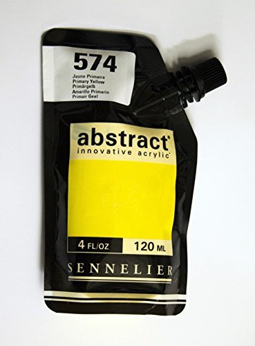 Image of Akrylfärg Sennelier Abstract 120ml Primary Yellow 574 (3F) 121121574 3046450042242