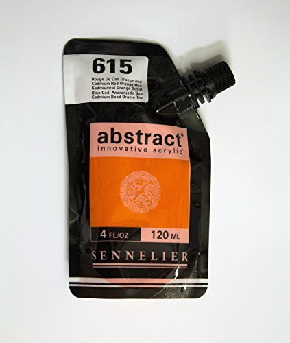 Image of Akrylfärg Sennelier Abstract 120ml Cad. Red Orange Hue 615 (3F) 121121615 3046450042273