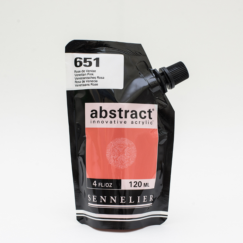 Image of Akrylfärg Sennelier Abstract 120ml Venetian Pink 651 (3F) 121121651 3046451884575