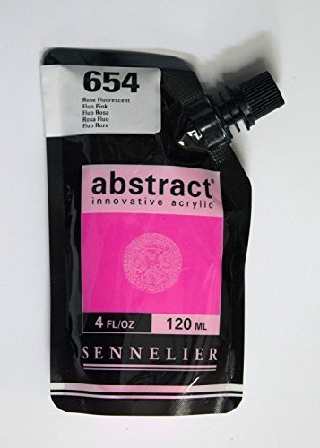 Image of Akrylfärg Sennelier Abstract 120ml Fluo Pink 654 (3F) 121121654 3046450042815