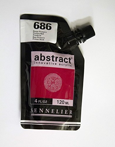 Image of Akrylfärg Sennelier Abstract 120ml Primary Red 686 (3F) 121121686 3046450042327
