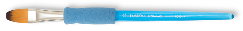 Image of Syntetpensel Raphael  Symbiose Filbert st 14 (6F) D 8040014 3046450731221