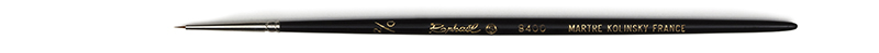 Image of Mårdhårspensel Raphael 8400 Retouch spotter brush  - Size 2/0 (5F) 8400900 3046450048879