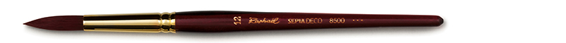 Image of Syntetpensel Raphael Sepia Deco Rund st 12 (1F) 8500012 3046450224808
