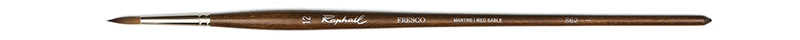Image of Mårdhårspensel Raphael Fresco Extra round oil  - Size 12 (5F) 862012 3046450051312