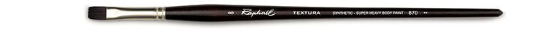 Image of Syntetpensel Raphael Textura Flat kort st 8 (5F) 870008 3046450090137