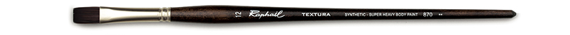 Image of Syntetpensel Raphael Textura Flat kort st 12 (5F) 870012 3046450090076
