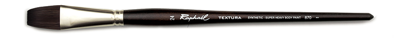 Image of Syntetpensel Raphael Textura Flat kort st 24 (1F) 870024 3046450090175