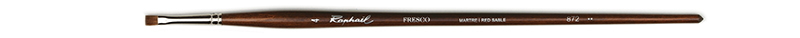 Image of Mårdhårspensel Raphael Fresco Extra flat oil  - Size 4 (5F) 872004 3046450053125