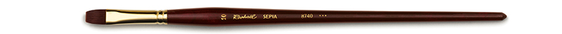 Image of Syntetpensel Raphael Sepia Acryl Flat. st 10 (5F) 8740010 3046450054351