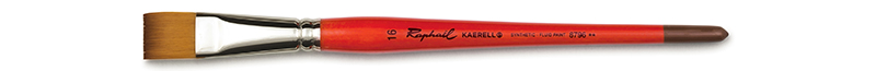 Image of Syntetpensel Raphael Kaerell "S" Orange Flat St 16  (3F) 8796016 3046450056164