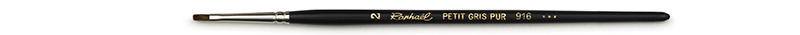 Image of Ekorrhårspensel Raphael LAVIS FLAT wash-drawing brush, Size 2 (5F) 916002 3046450060093