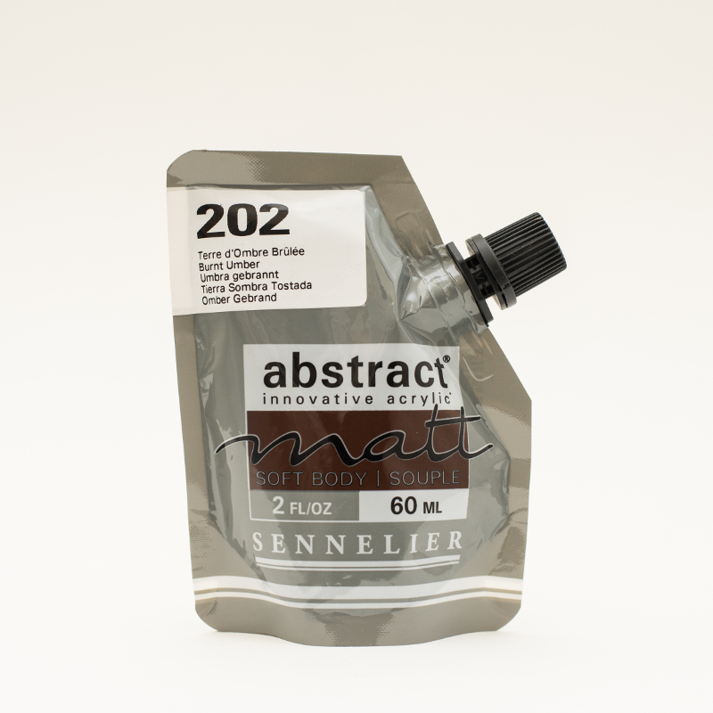 Image of Akrylfärg Sennelier Abstract Matt 60 ml Burnt Umber 202 (3F) 121201202 3046451891290