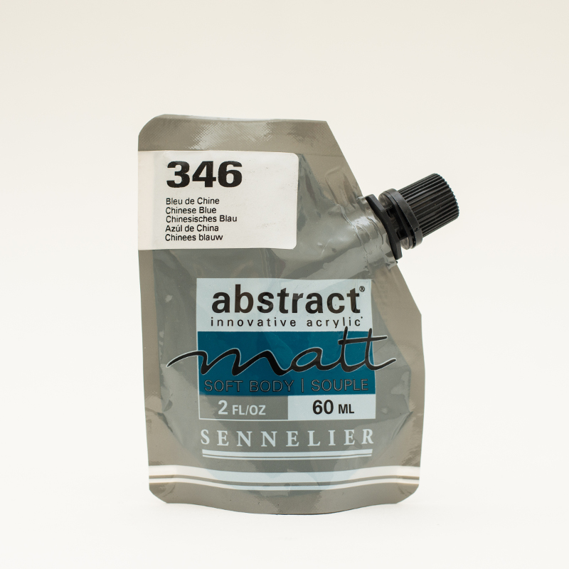 Image of Akrylfärg Sennelier Abstract Matt 60 ml Chinese Blue 346 (3F) 121201346 3046451890958