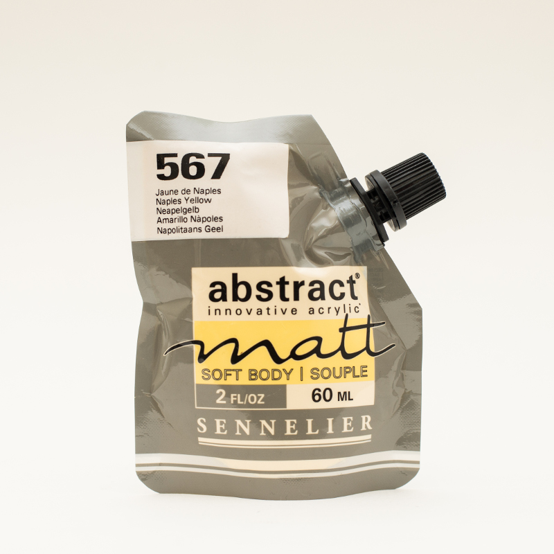 Image of Akrylfärg Sennelier Abstract Matt 60 ml Naples Yellow 567 (3F) 121201567 3046451890712