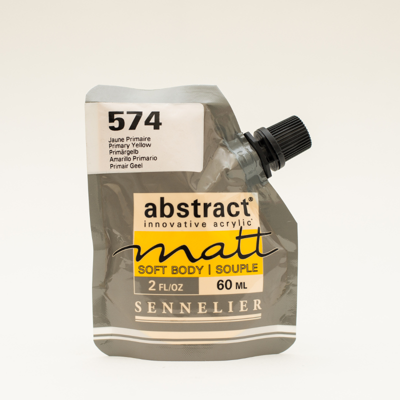 Image of Akrylfärg Sennelier Abstract Matt 60 ml Primary Yellow 574 (3F) 121201574 3046451890743