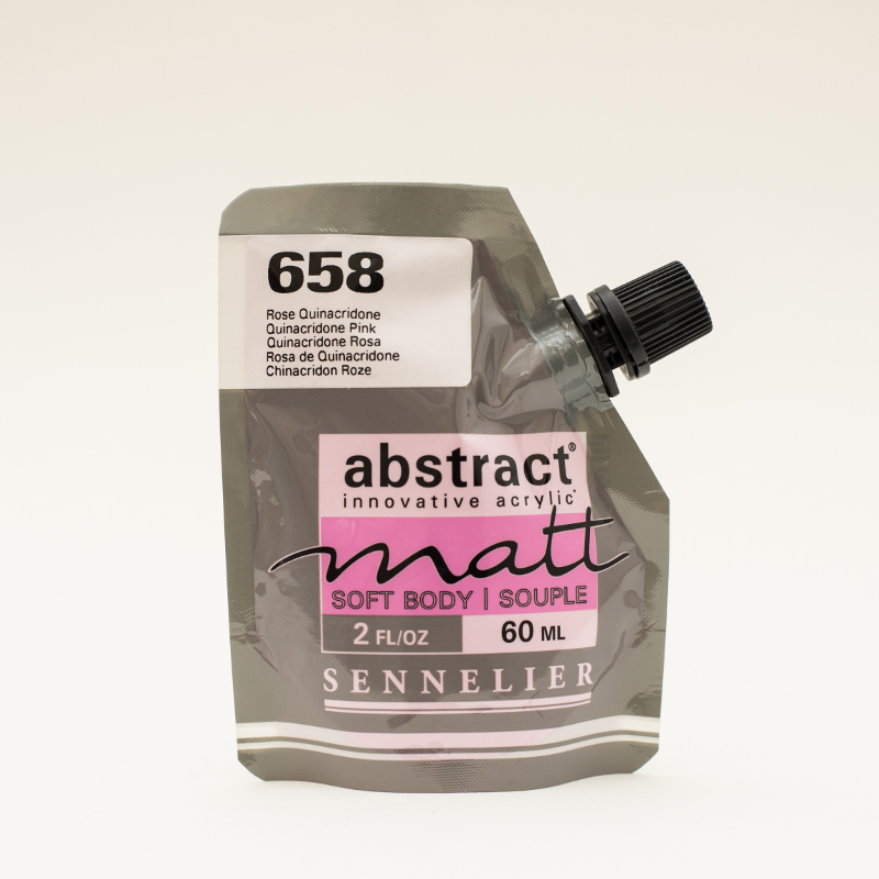 Image of Akrylfärg Sennelier Abstract Matt 60 ml Quinacridone Pink 658 (3F) 121201658 3046451890859