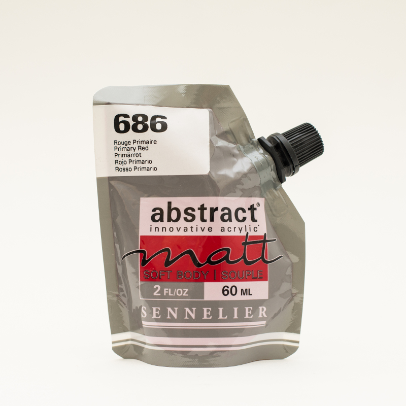 Image of Akrylfärg Sennelier Abstract Matt 60 ml Primary Red 686 (3F) 121201686 3046451890835