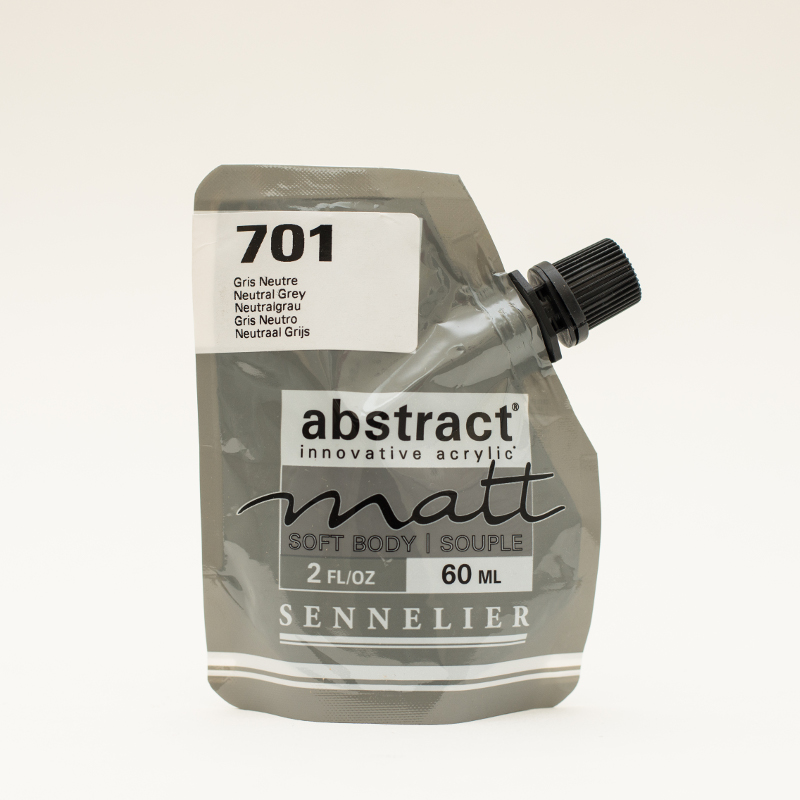 Image of Akrylfärg Sennelier Abstract Matt 60 ml Neutral Grey 701 (3F) 121201701 3046451891306