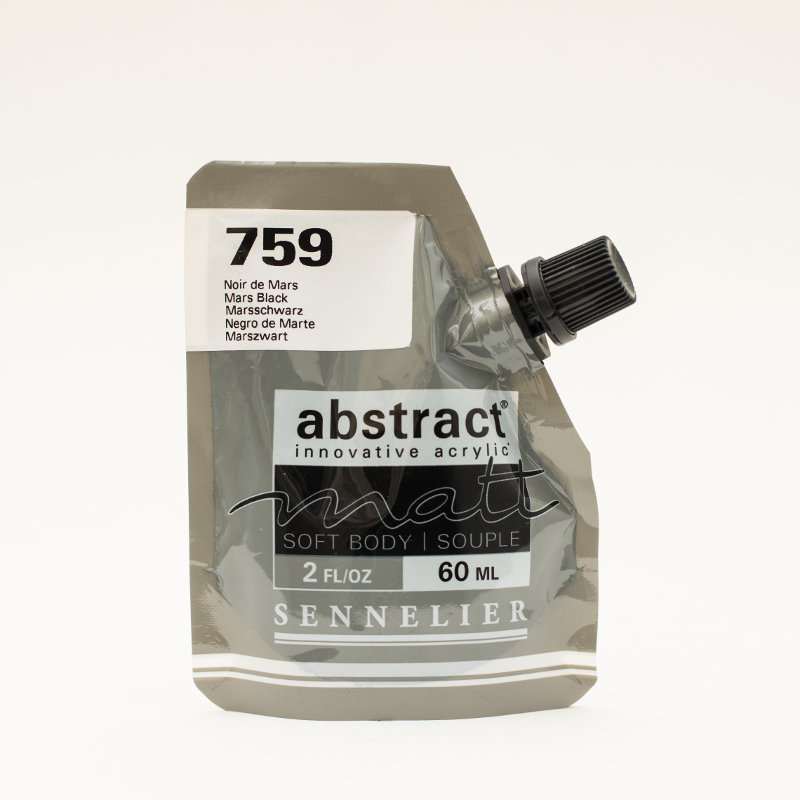 Image of Akrylfärg Sennelier Abstract Matt 60 ml Mars Black 759 (3F) 121201759 3046451891337