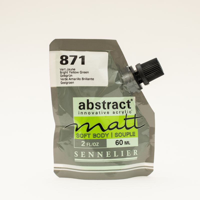 Image of Akrylfärg Sennelier Abstract Matt 60 ml Bright Yellow Green 871 (3F) 121201871 3046451891238
