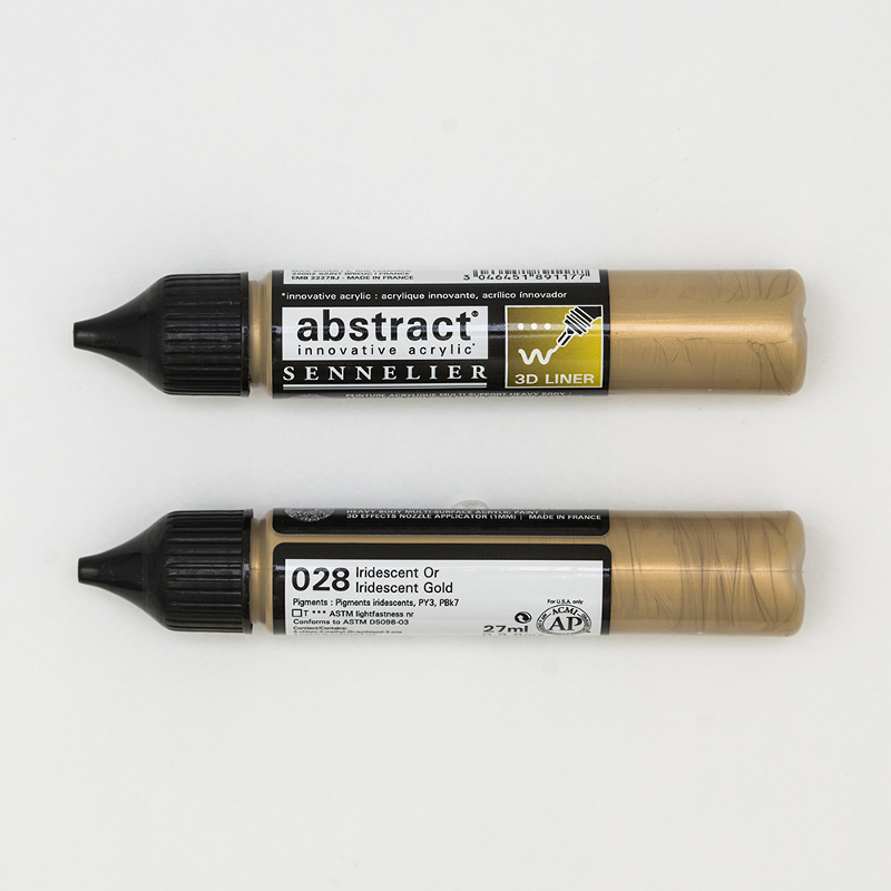 Image of Akrylfärg Sennelier Abstract Liners 27ml Iridescent Gold 028 (3F) 121301028 3046451891177
