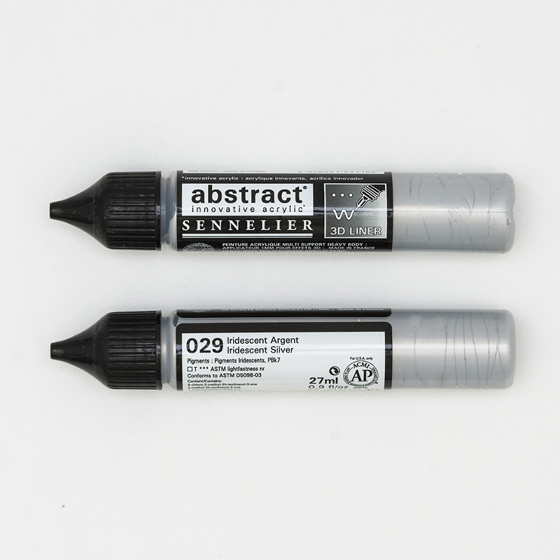 Image of Akrylfärg Sennelier Abstract Liners 27ml Iridescent Silver 029 (3F) 121301029 3046451891184