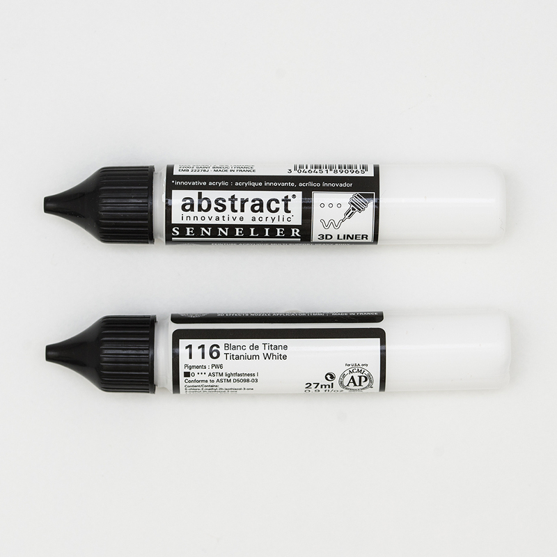 Image of Akrylfärg Sennelier Abstract Liners 27ml Titanium White 116 (3F) 121301116 3046451890965