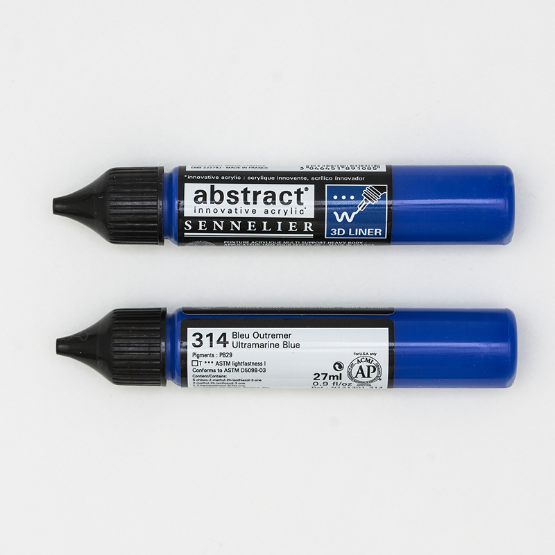 Image of Akrylfärg Sennelier Abstract Liners 27ml Ultramarine Blue 314 (3F) 121301314 3046451891085