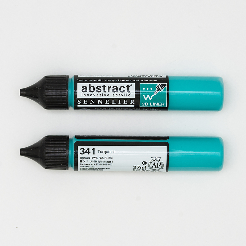 Image of Akrylfärg Sennelier Abstract Liners 27ml Turquoise 341 (3F) 121301341 3046451891108