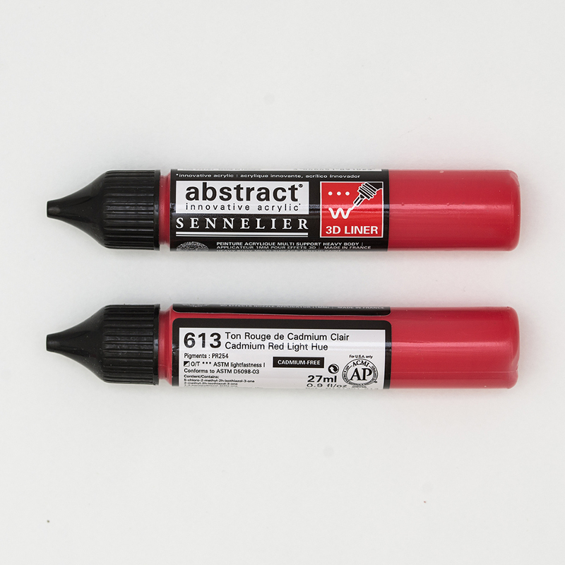 Image of Akrylfärg Sennelier Abstract Liners 27ml Cadmium Red light hue 613 (3F) 121301613 3046451891023