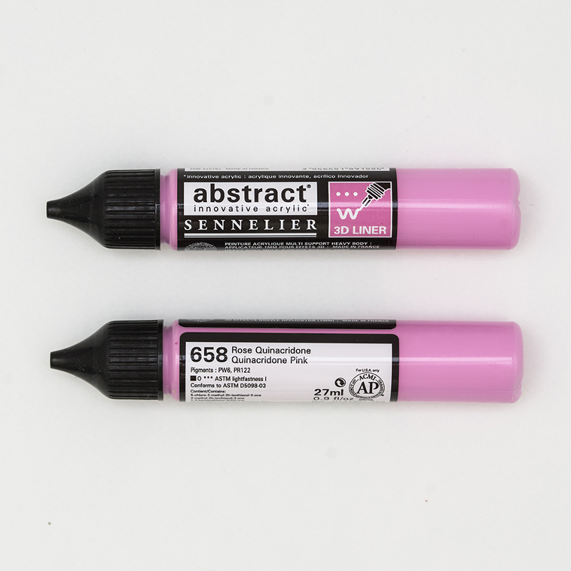 Image of Akrylfärg Sennelier Abstract Liners 27ml Quinacridone Pink 658 (3F) 121301658 3046451891054