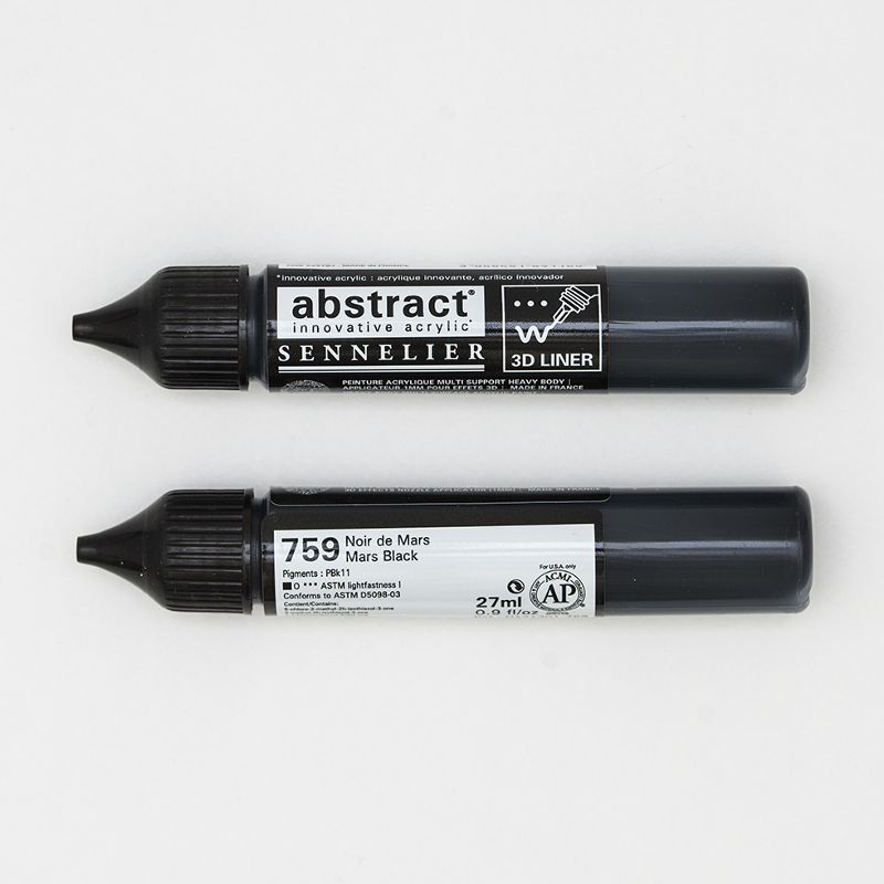 Image of Akrylfärg Sennelier Abstract Liners 27ml Mars Black 759 (3F) 121301759 3046451891160