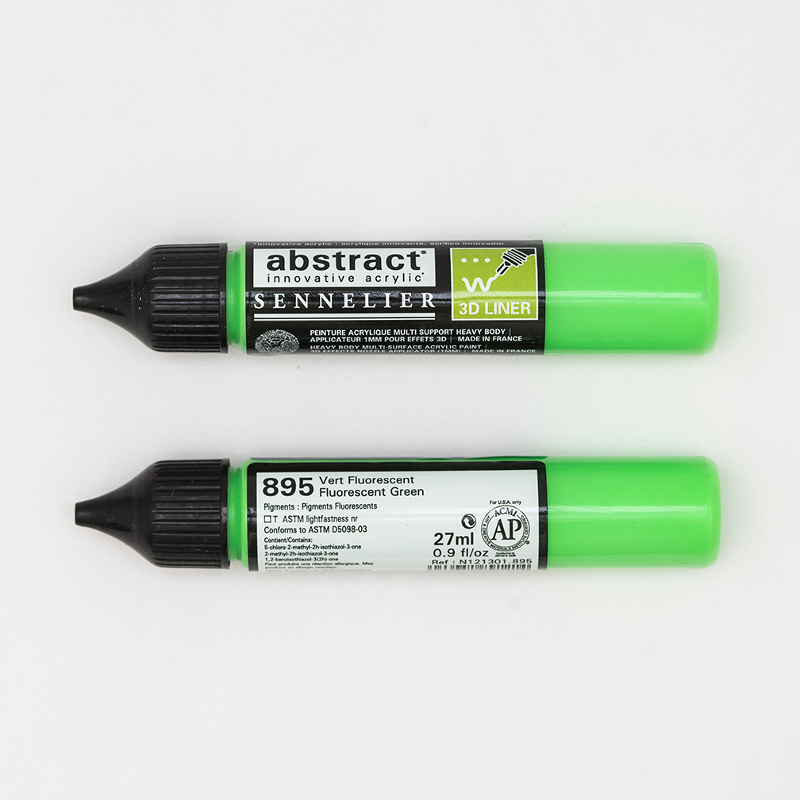 Image of Akrylfärg Sennelier Abstract Liners 27ml Fluo Green 895 (3F) 121301895 3046451891214
