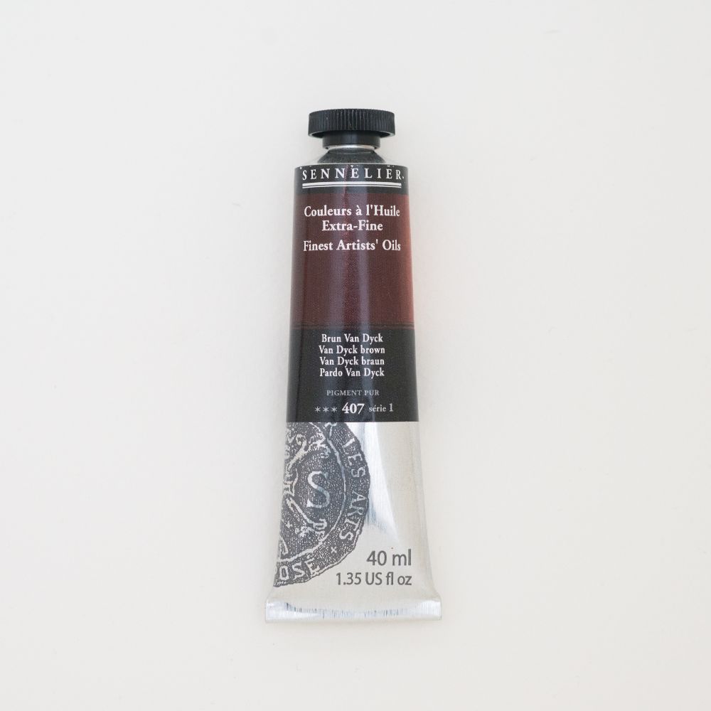 Image of Oljefärg Sennelier 40 ml>S1-Van Dyck brown (3F) 130411407 3046450459484