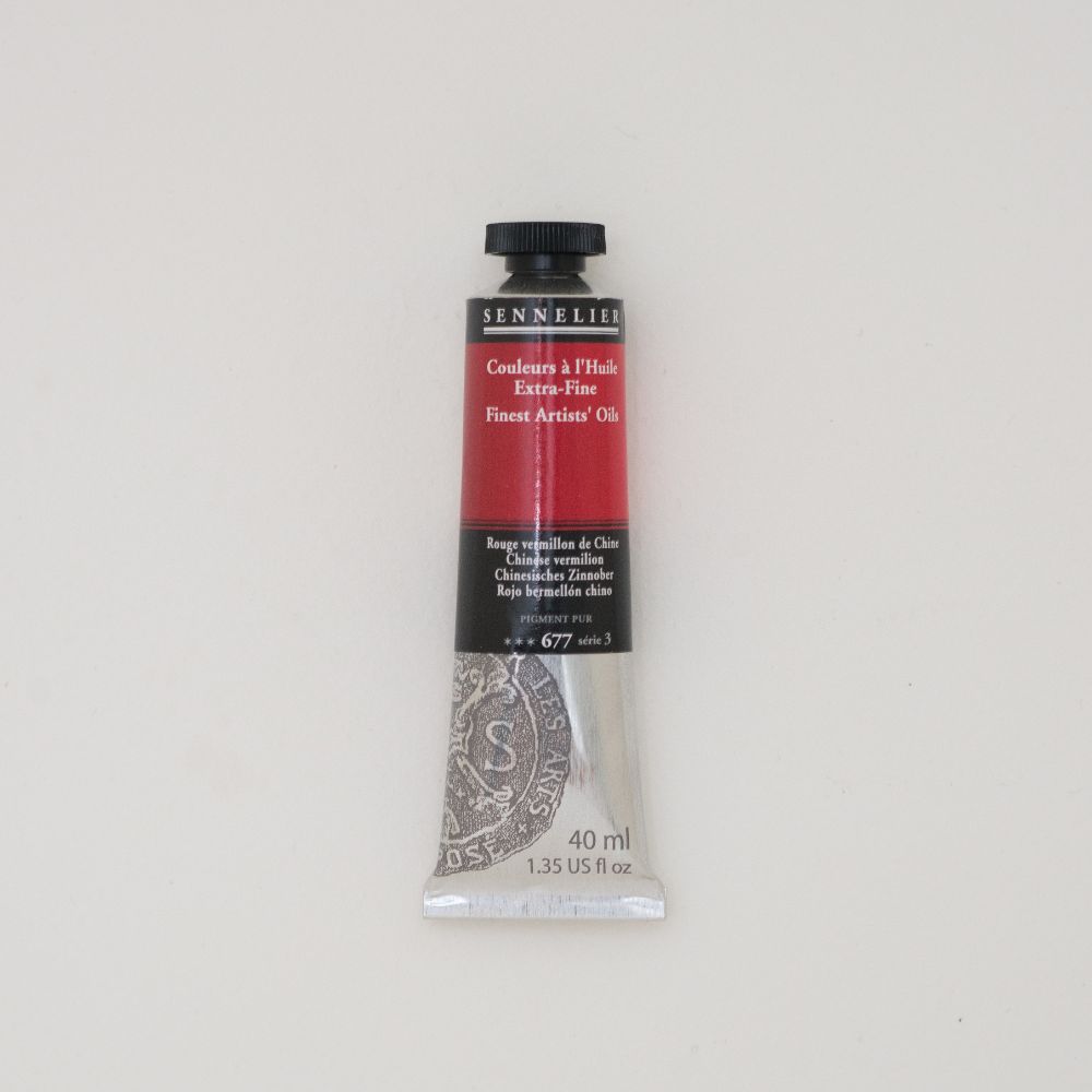 Image of Oljefärg Sennelier 40 ml>S3-Chinese vermilion (3F) 130411677 3046450460053