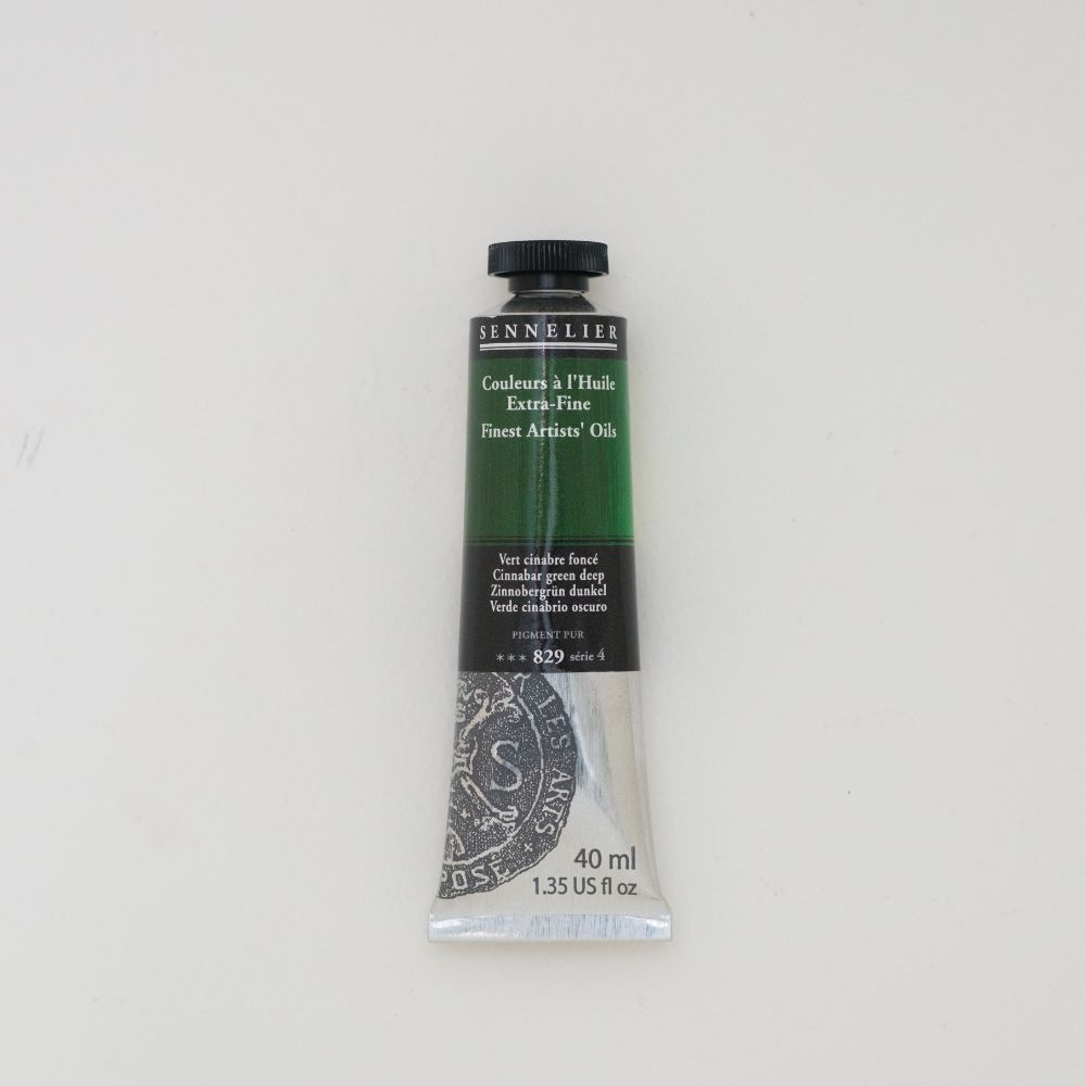Image of Oljefärg Sennelier 40 ml>S4-Cinnabar green deep (3F) 130411829 3046450460329