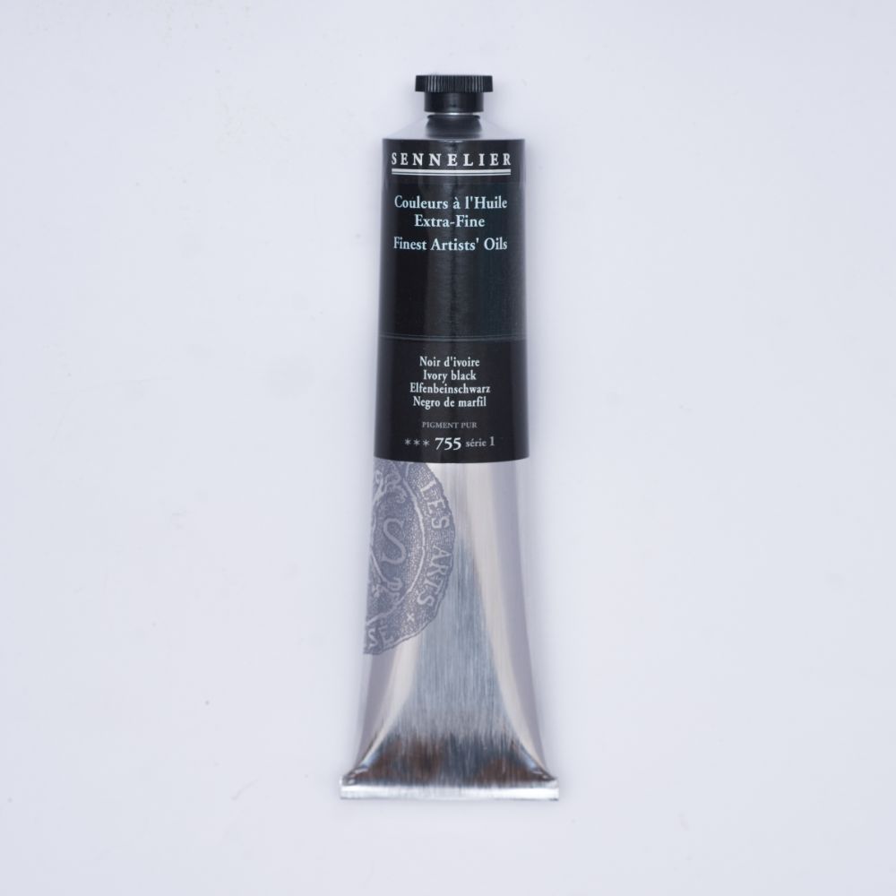 Image of Oljefärg Sennelier 200 ml>S1-Ivory black 130431755 3046450469155