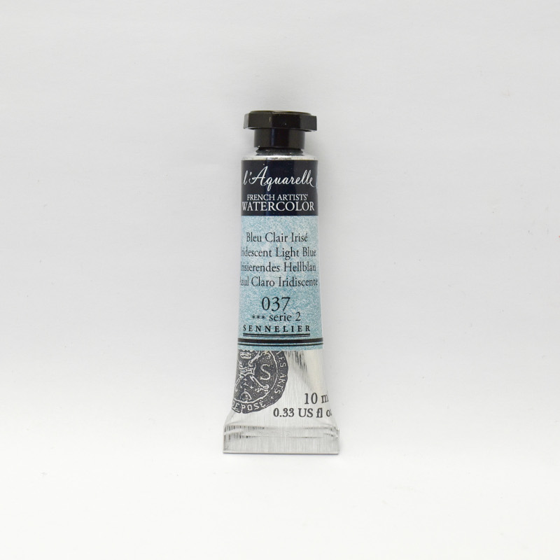 Image of Akvarellfärg Sennelier 10ml tub Iridescent Light Blue 037 (3F) 131501037 3046451946495