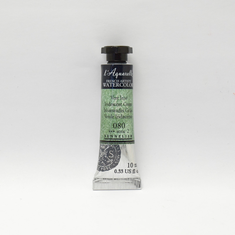 Image of Akvarellfärg Sennelier 10ml tub Iridescent Green 080 (3F) 131501080 3046451946532