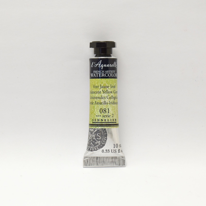 Image of Akvarellfärg Sennelier 10ml tub Iridescent Yellow Green 081 (3F) 131501081 3046451946549