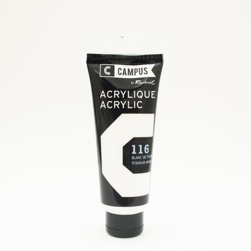 Image of Akrylfärg Campus 100ml Titanium white 116 131741116 3046450436195