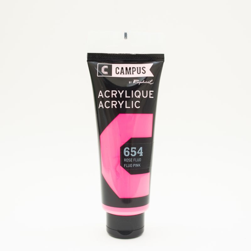 Image of Akrylfärg Campus 100ml Fluo pink 654 131741654 3046450076292