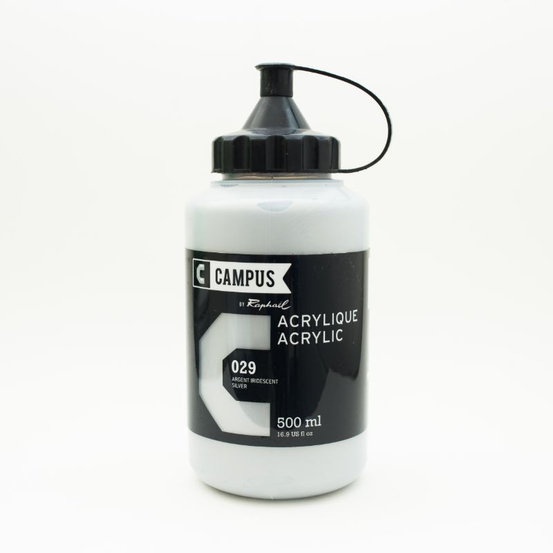 Image of Akrylfärg Campus 500ml Silver 29 131761029 3046450023128
