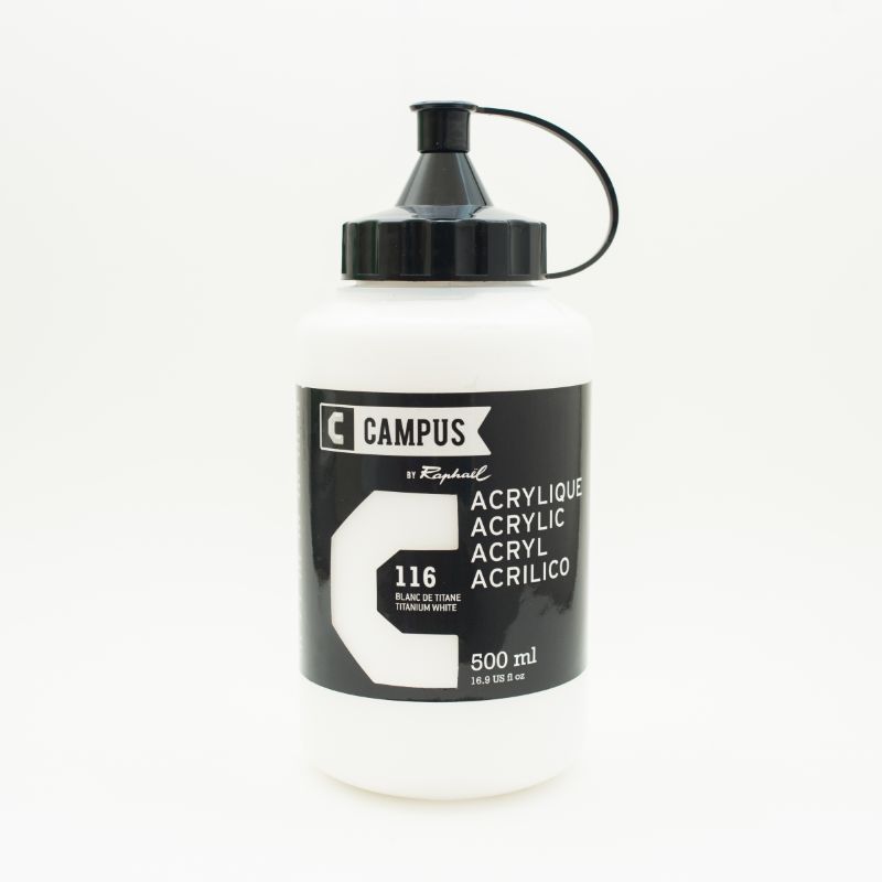 Image of Akrylfärg Campus 500ml Titanium white 116 131761116 3046450023142