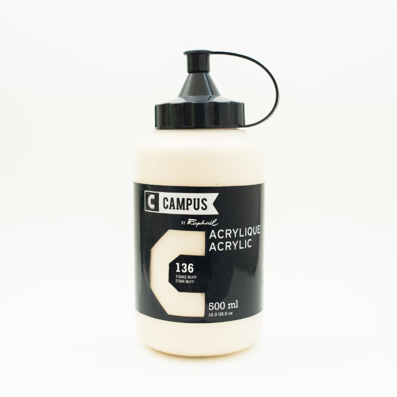 Image of Akrylfärg Campus 500ml Titan buff 136 131761136 3046450023159